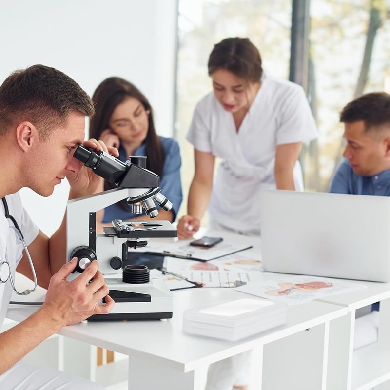 Comphic 0.01mm Microscope Calibration Slide Ruler -Stage Microscope Reticle Calibration