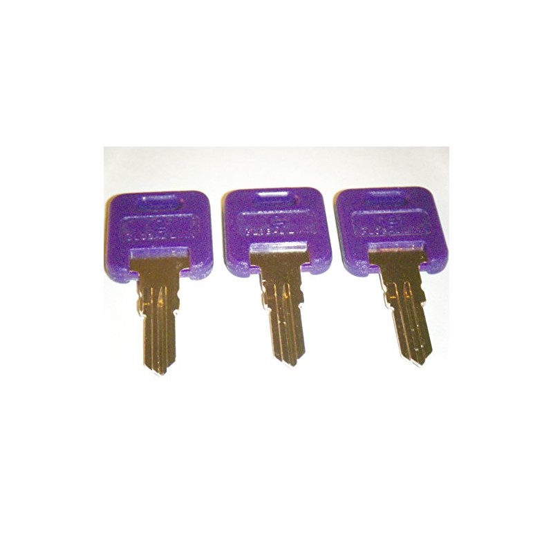 Gillette G390 Purple RV Motorhome Trailer Keys - 3 Pack