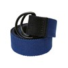 Urban Classics Easy D-Ring Belt Kids 2-Pack, Black/Royal + Black/Yellow,