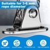 TUAHOUS Stainless Steel Pulley, Cargo Transport Pulley, Rope, Pulley, Mountain