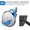 Acrylic Convex Traffic Mirror, 12 inch Adjustable Wide Angle View