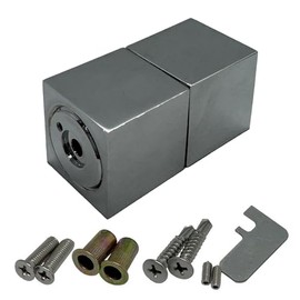 Chrome Bi-fold Door Magnets Hold Back Catch Magnet Folding Doors Holder Square 60mm Diameter