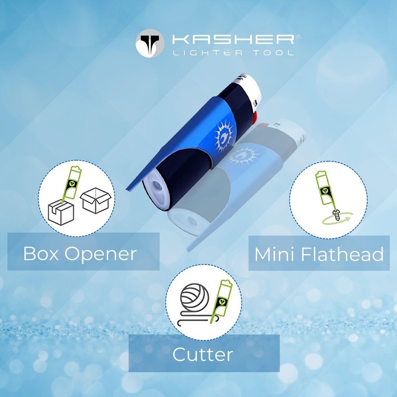 Kasher Classic Multi-Tool Lighter Case with Lighter - Lightweight, Durable