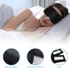 LUPATDY 100% Mulberry Silk Sleeping Mask with Adjustable Headband, Large
