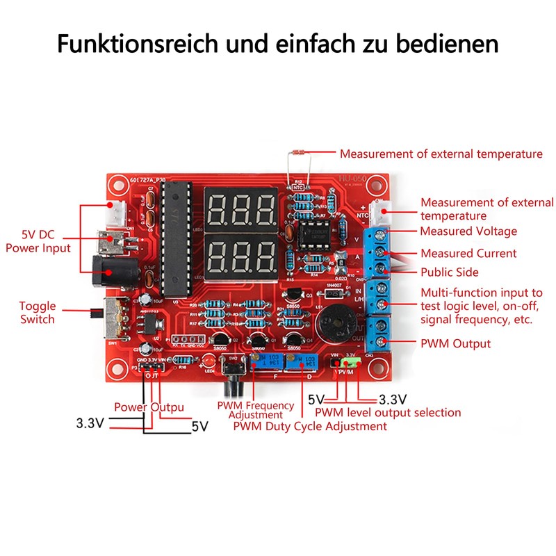 EIELE Multifunctional Electronic Instrument Soldering Device Measures Voltage, Current, Temperature