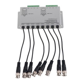 8CH HD BNC Male To UTP Cable Transceiver Adapter CCTV Passive Video Balun for Camera System