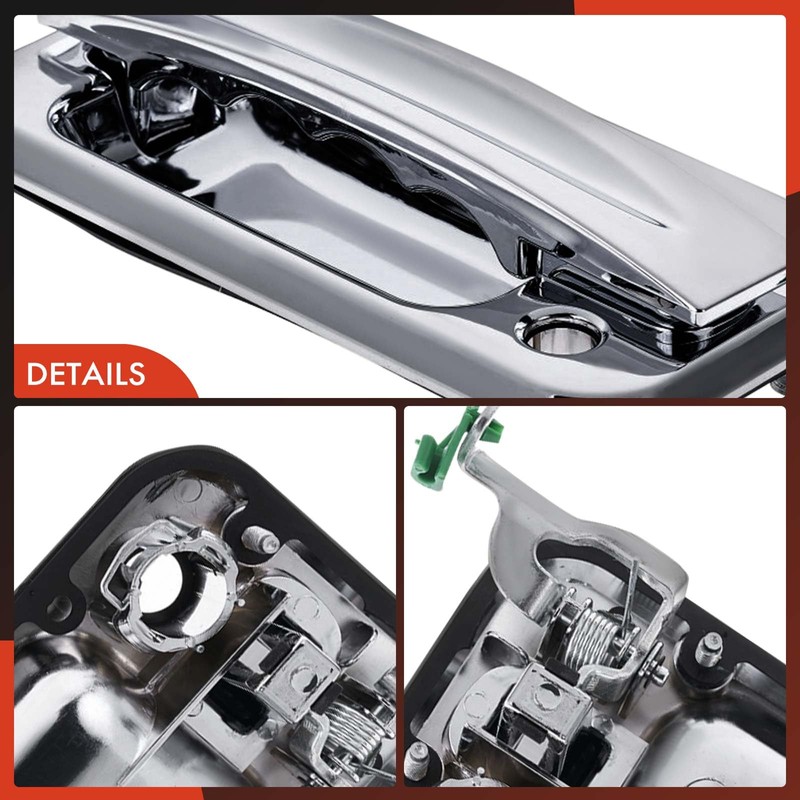 A-Premium Front Left Driver Side Exterior Door Handle with Keyhole