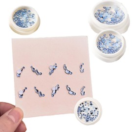 zalati Nail Art Rhinestones 2 Pieces Nail Art Stone Multi-Size Shapes for DIY Nail Art Beauty Jewellery Decoration