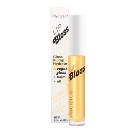 Pacifica Lip Bloss, Moisturizing & Plumping Lip Gloss, Designed to Deliver Long-Lasting Shine, Vegan & Cruelty-Free, 0.14 Fl Oz, Vanilla Bean