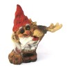 geschenke-trolle.de Ny Form Goblin Santa with Elk Norway Christmas Figurine