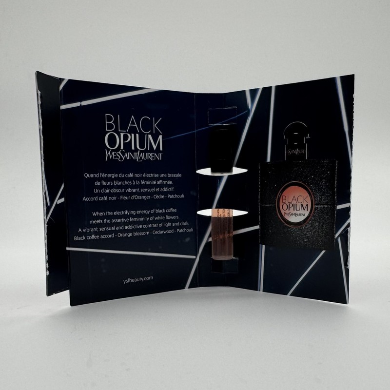 Yves Saint Laurent Black Opium Perfume Collection Sample Spray 6pc