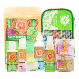 Kit Spa. Humectantes, Exfoliante, Pedicure. 9pzs. Mc Spa.