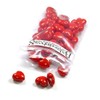 50 Bright Red Plastic Acrylic 10mm Heart Shaped Beads with