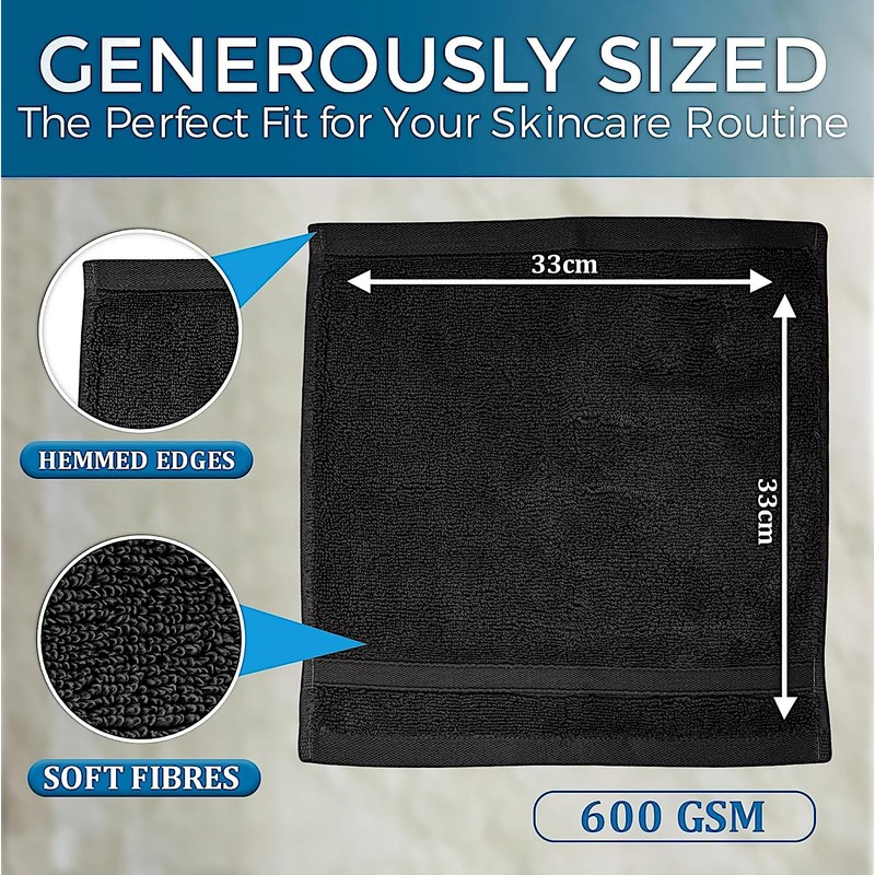 Towelogy® Luxury Flannel Face Cloth | Ultra Soft 100% Cotton