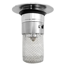 Dsjnf Bathroom Sink Plug Pop-up Sink Drainer for Bathroom Stainless Steel Floor Drain Filter Bathroom Sink Removable Stainless Steel Replacement Filter Tank Drain Plug with Filter Screen 1pcs