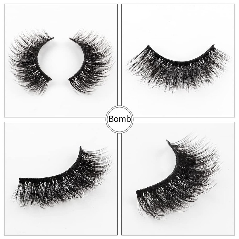 5 Pairs Mink Eyelashes Ultra Dense Stage Makeup Natural False