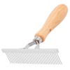 GROOM PROFESSIONAL Wooden Perth Pin Undercoat Rake for Dogs -