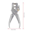 Multi Function Punch Pliers Silver 60# Steel Electroplated Eyelet Hole
