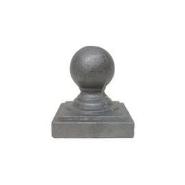 Cast Iron Decorative Ball Post Cap for 4" x 4" Posts - Cast Iron Post Cap - Ball Post Cap - Ball Fence Post Cap - Ball Finial Post Cap (4)