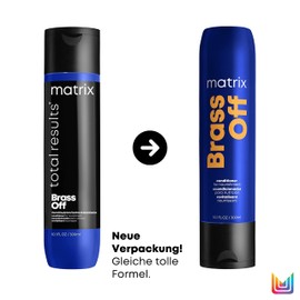 Matrix | Conditioner for brunette hair, care and sealing of the neutralisation effect, Total Results Brass Off Conditioner, 1 x 300 ml