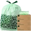 Cleanomic Compostable* 13 Gallon Trash Bags with Drawstring (3 Pack,