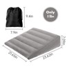 Inflatable Travel Wedge Pillow with Air Pump, Portable Lightweight Bed