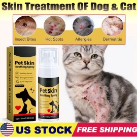 Unbranded 2025 New Pet Skin Treatment Spray for Dogs & Cats -Nature Soothing Solution 50ML
