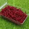 EMSea 200PCS Artificial Earthworm Fishy Smell Biomimetic Fishing Lure Soft