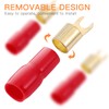 VICASKY 10 Pairs Durable Gold Plated Crimp Barrier Spades Fork