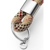 Key pendant with silver metal in maritime design made of