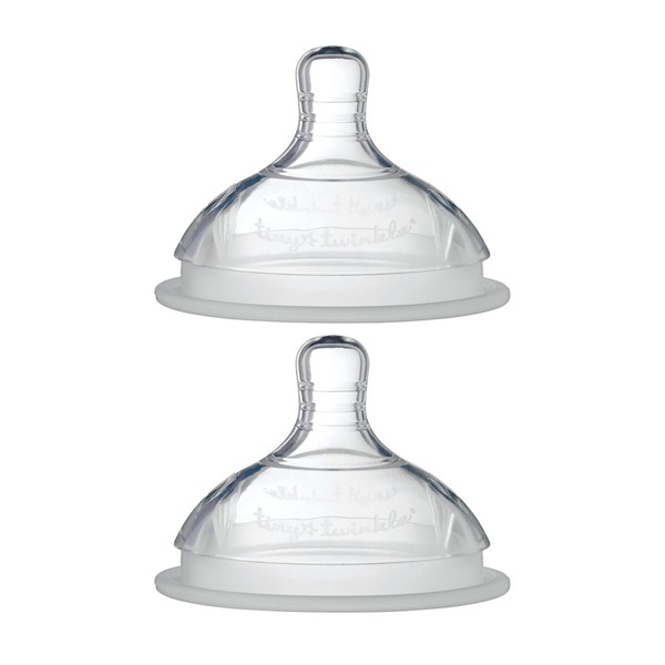 Tiny Twinkle Silicone Baby Bottle Nipples - Bisphenol A-Free, Phthalate-Free