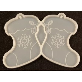 Unbranded Winter Stockings - Epoxy Resin Silicone Molds - Earrings, Pendants, Charms, Etc.