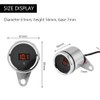 Universal 2 in 1 Waterproof LED Digital Voltmeter Tachometer Gauge