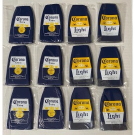 Corona Extra New KOOZIE Corona Extra Light Lot of 12 Beer Bottle Cooler Huggie Bar Party 13B