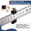 2-Piece Marking Gauge Stop Ruler 26/29 mm Carbon Steel Ruler