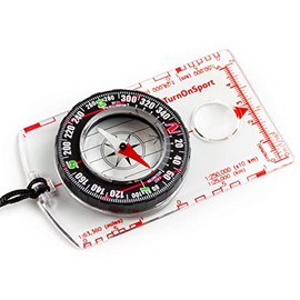 TurnOnSport Brújula de orientación – Brújula exploradora avanzada para senderismo, campamento y mochilero – Los mejores regalos de supervivencia para 