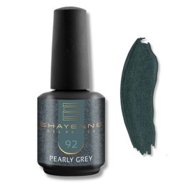 92 Pearly Grey Grau - Shayenne UV Gel Nagellack 15ml - Langhaltend, Hochglanz, Für UV/LED Lampe, Maniküre & Pediküre - Profi-Qualität - Made in Germany