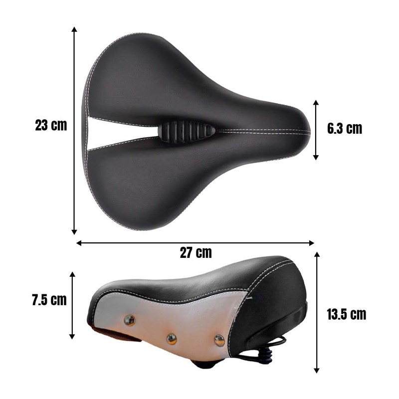 ALTREGO Asiento para Bicicleta Prostático, Ancho y Muy Cómodo, Incluye