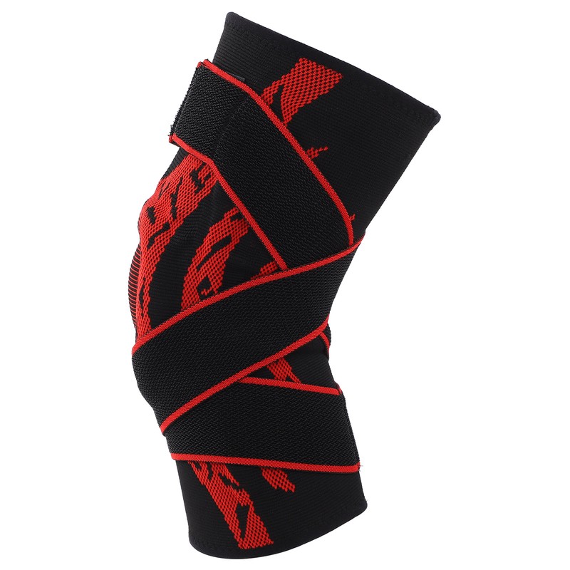2Pcs Elastic Knee Compression Sleeve Breathable Sports Knee Brace for
