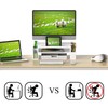 Simple Houseware Desk Monitor Stand Riser with Adjustable Organizer Tray,