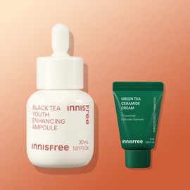 Innisfree Black Tea Youth Enhancing Ampoule 30ml, 1 piece / 이니스프리 블랙티 유스 인핸싱 앰플 30ml, 1개
