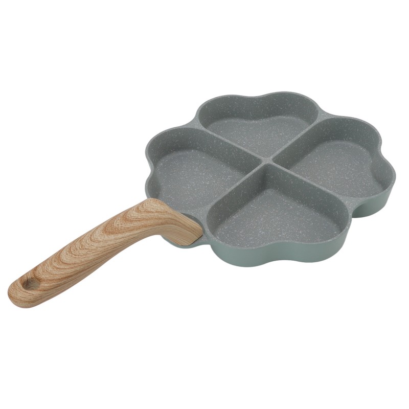 Egg Frying Pan Nonstick Heart Shaped 4 Cup Uniform Heating