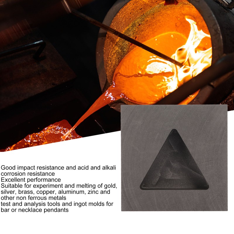 Triangular Graphite Ingot Mold Thermal Stability Multifunctional Graphite Crucible Mould