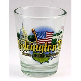Washington DC State Elements Shot Glass