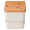 Masakazu ARBRE Bamboo Square Nest Lunch White Size: Approx. W10,
