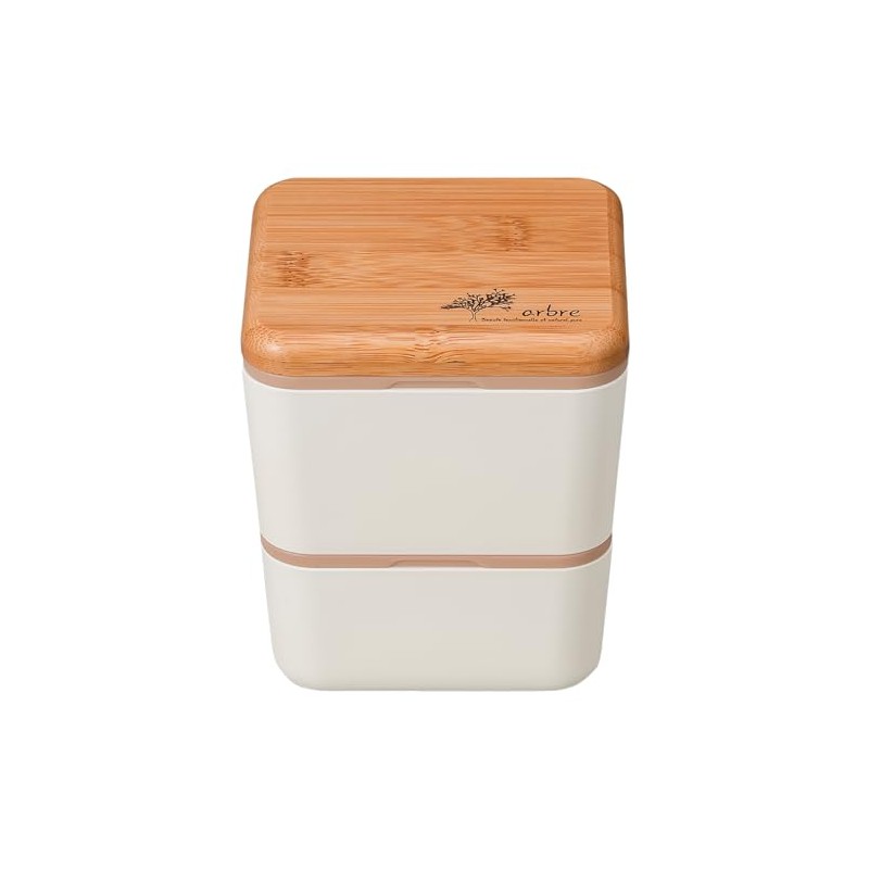 Masakazu ARBRE Bamboo Square Nest Lunch White Size: Approx. W10,