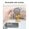 TRAPMATE Kitchen Sink Drain Strainer & Sink Stopper, Revolutionary Stainless