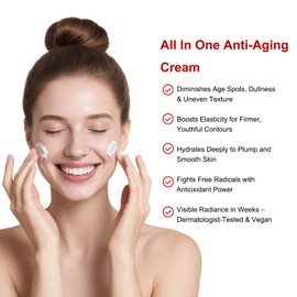 One Anti Aging Cream, Retinol Cream for Face, Facial Firming cream, Fine Lines, Dark Circles, Face Moisturize, Suit for All Skin Types 2.7fl.oz