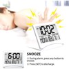 Digital Travel Alarm Clock - Foldable Calendar Temperature Timer LCD