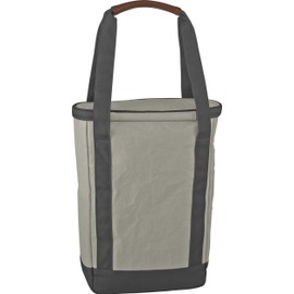 Lifefactory Insulated Weekender Wine Tote Cooler with Interior & Exterior Pockets, 2 Bottle Size, Grey